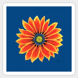 Gazania Acrylic Painting Sticker